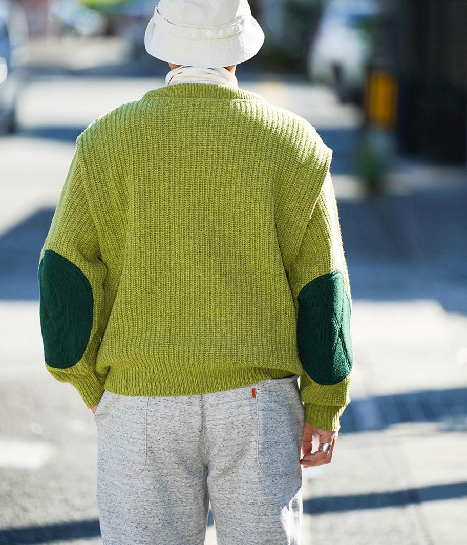 GEEK OUT STORE NOT ORIGINAL IDEAS ACTION PLEATS ELBOW PATCH [GREEN