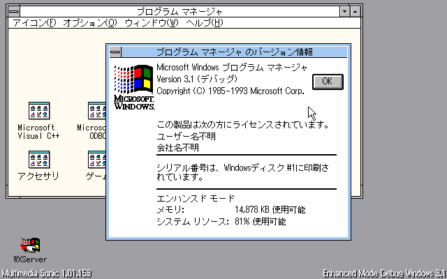 NEC版MS-Windows 3.1のスクリーンショット集 [PC98] - radioc.dat