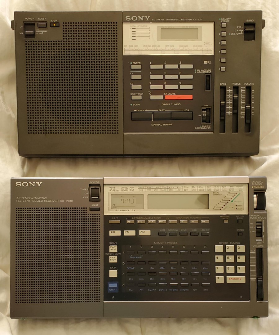Sony ICF-2001 AM/FM/SW Portable – A Most Unusual Radio | radiojayallen