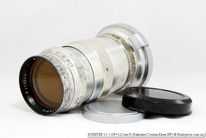 JUPITER-11 1: 4 F = 13,5cm P with mount Contax-Kiev RF | Happy