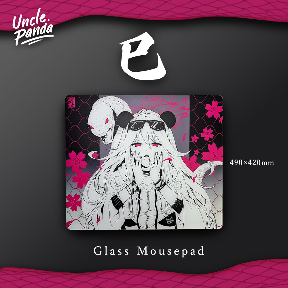 Uncle Panda ガラスマウスパッド 巳