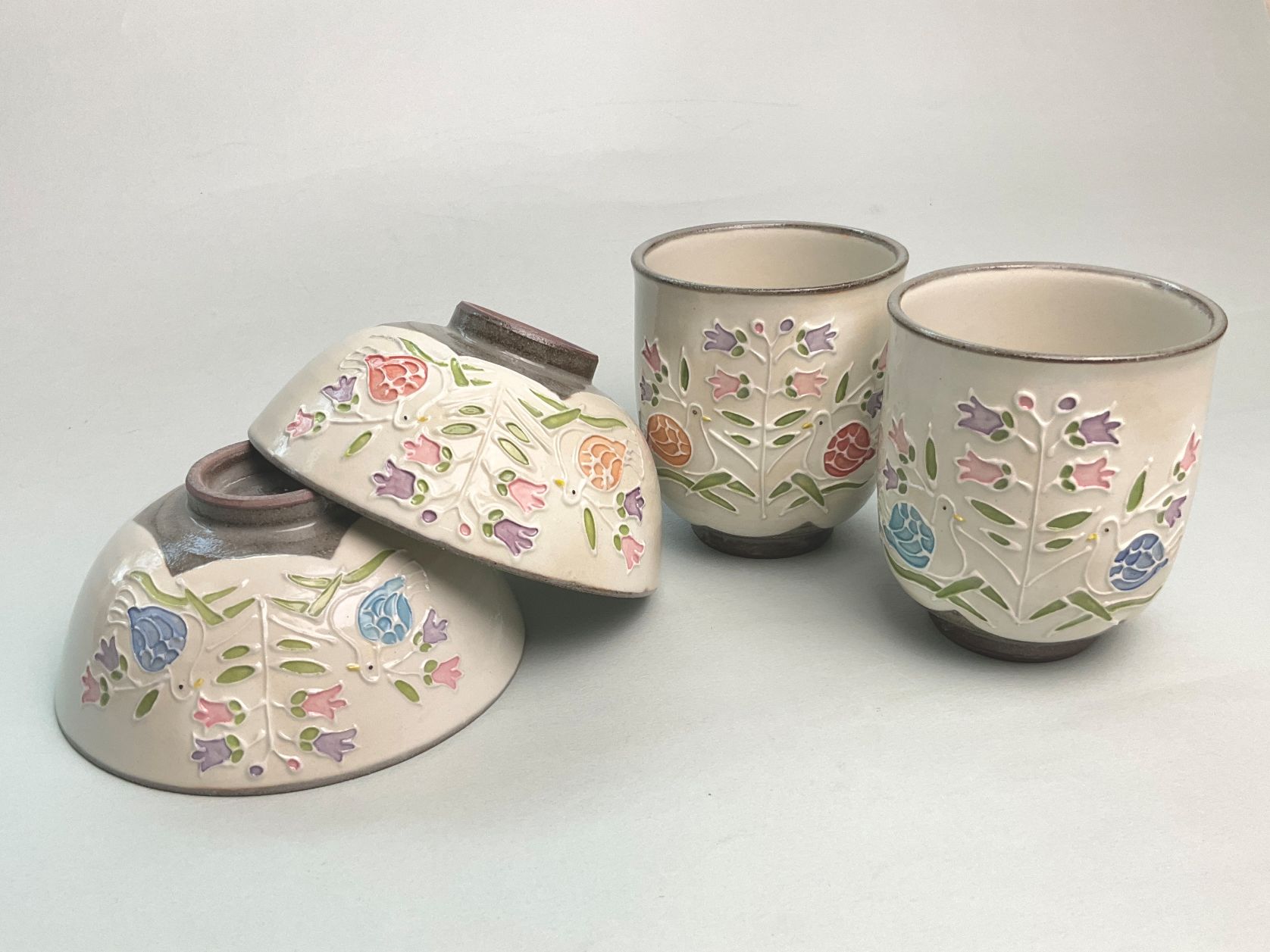 夫婦湯呑みセット 桑津香石 夫婦湯呑みセット 桑津香石 夫婦湯呑み