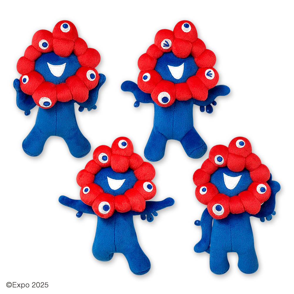 プライズ情報】EXPO2025 ミャクミャク ゴム紐付きぬいぐるみ