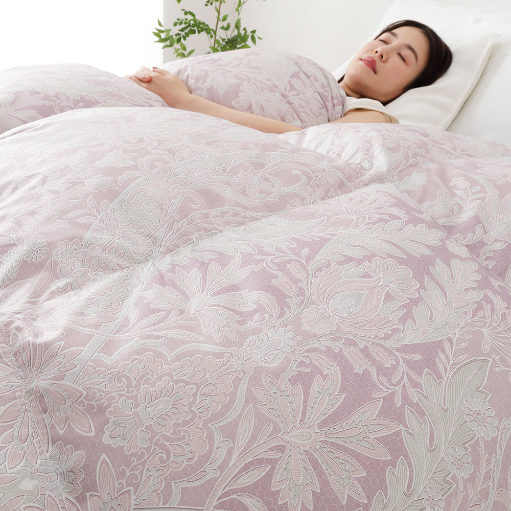 日本製 羽毛掛け布団 ダウン率85% 350dp リサイクルダウン 抗菌・防臭