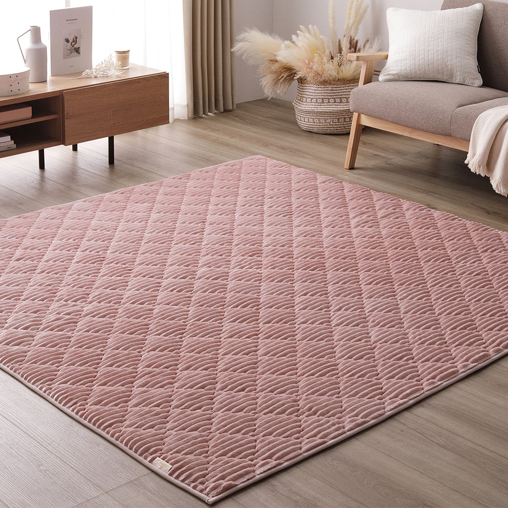 ニュアンスカラー モロッカンストライプ ラグ 単品（こたつ敷布団