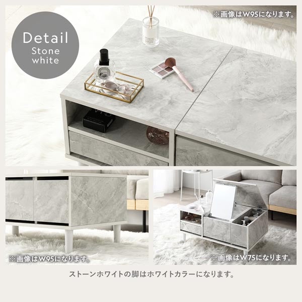 たっぷり収納できるドレッサーテーブル 幅95cm/たっぷり収納できる