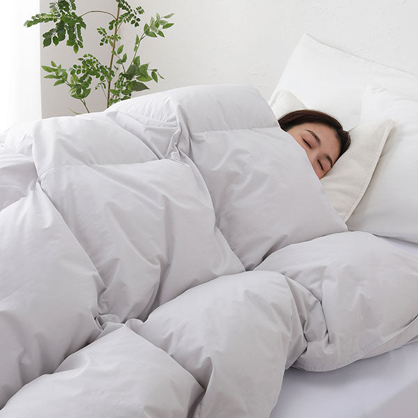 ブリジストンAULOS 羽毛布団 シルバー (シングルサイズ150×210