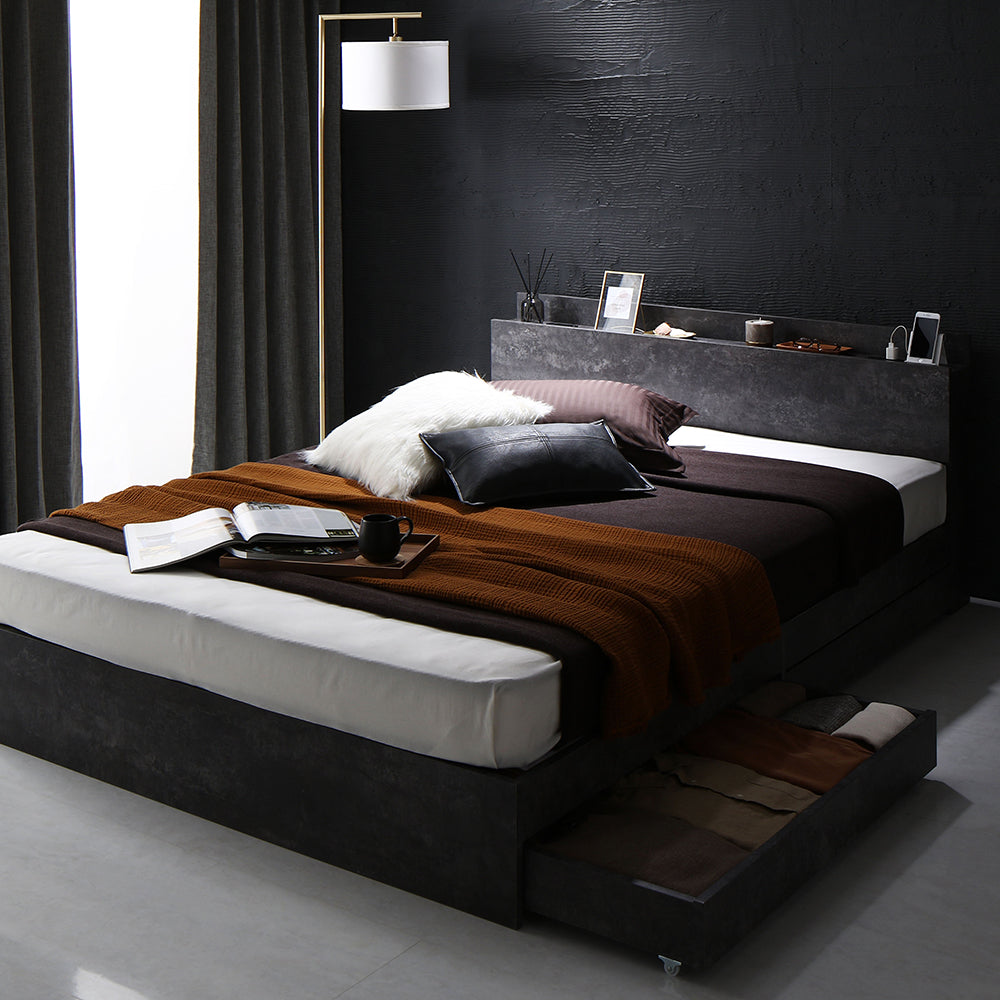 引き出し収納付きベッド『Serest セレスト』/シンプルモダン 収納付き