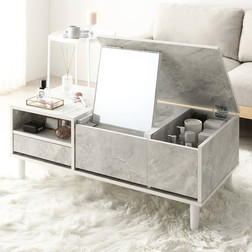 たっぷり収納できるドレッサーテーブル 幅95cm/たっぷり収納できる