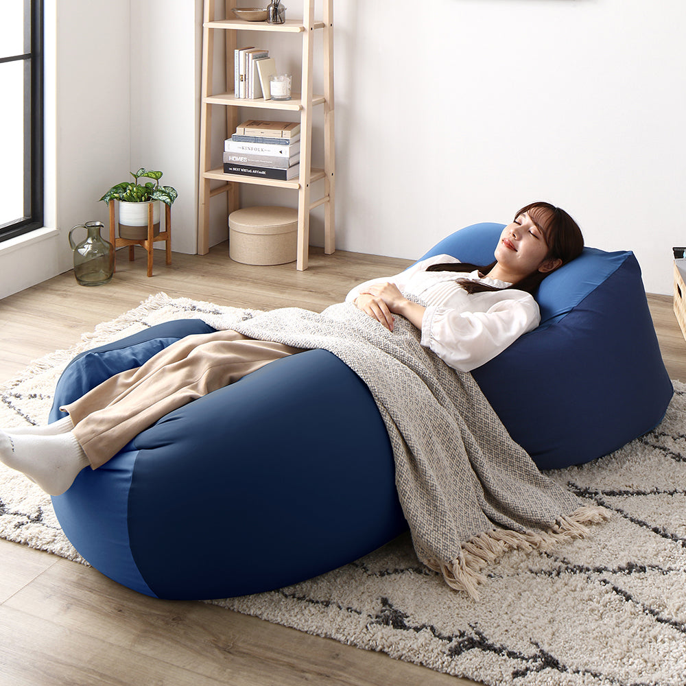 日本製 ビーズクッション 『STIIBO』2個セット/大きいサイズでゆったり