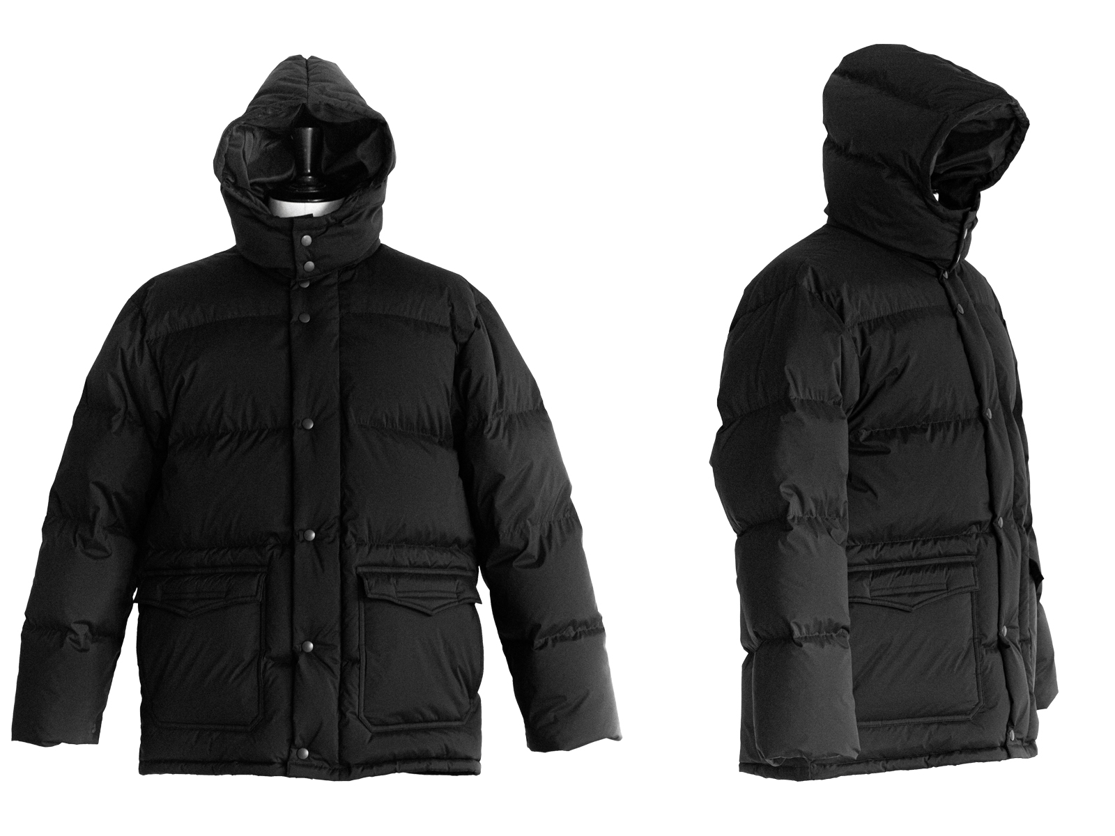 レショップオリジナルレーベルLEのダウンジャケットに新色のブラックが