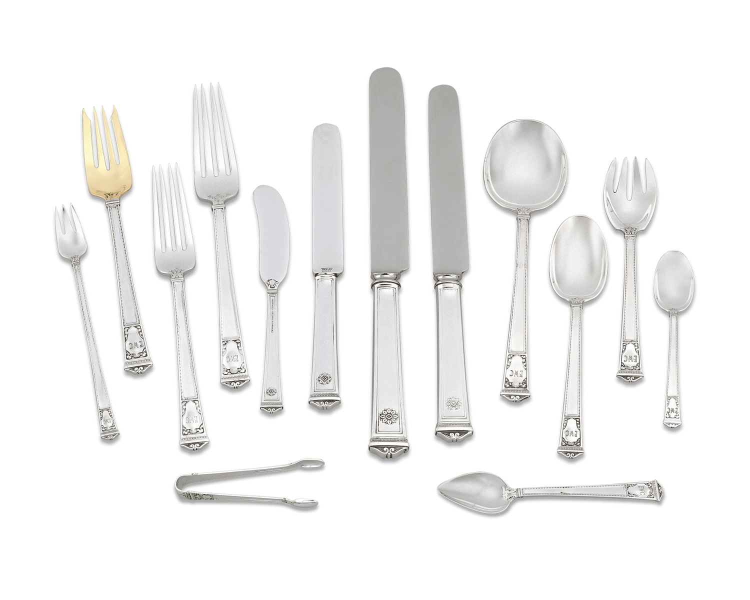 Tiffany & Co. San Lorenzo Silver Flatware Service, 248 Pieces