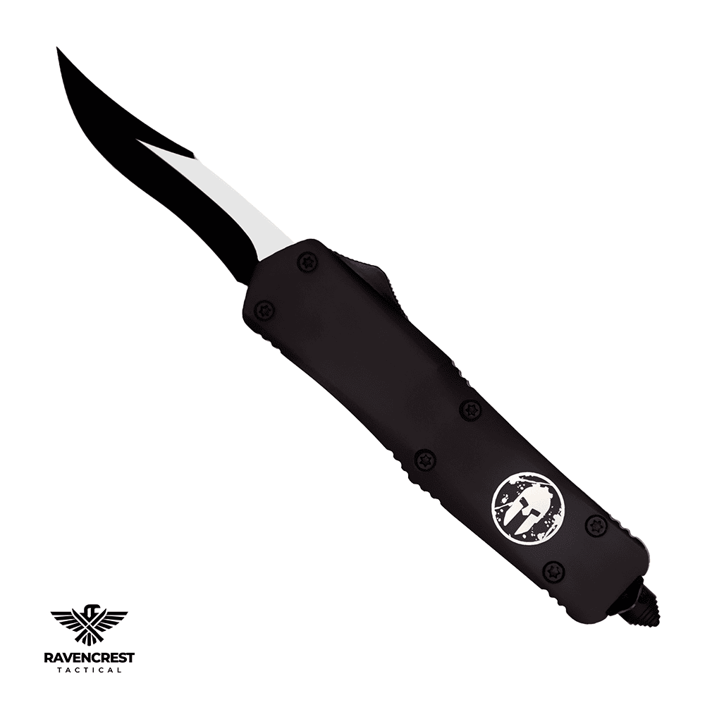 Titan Bravo OTF (out the front) Knife - Matte Black Cerakote