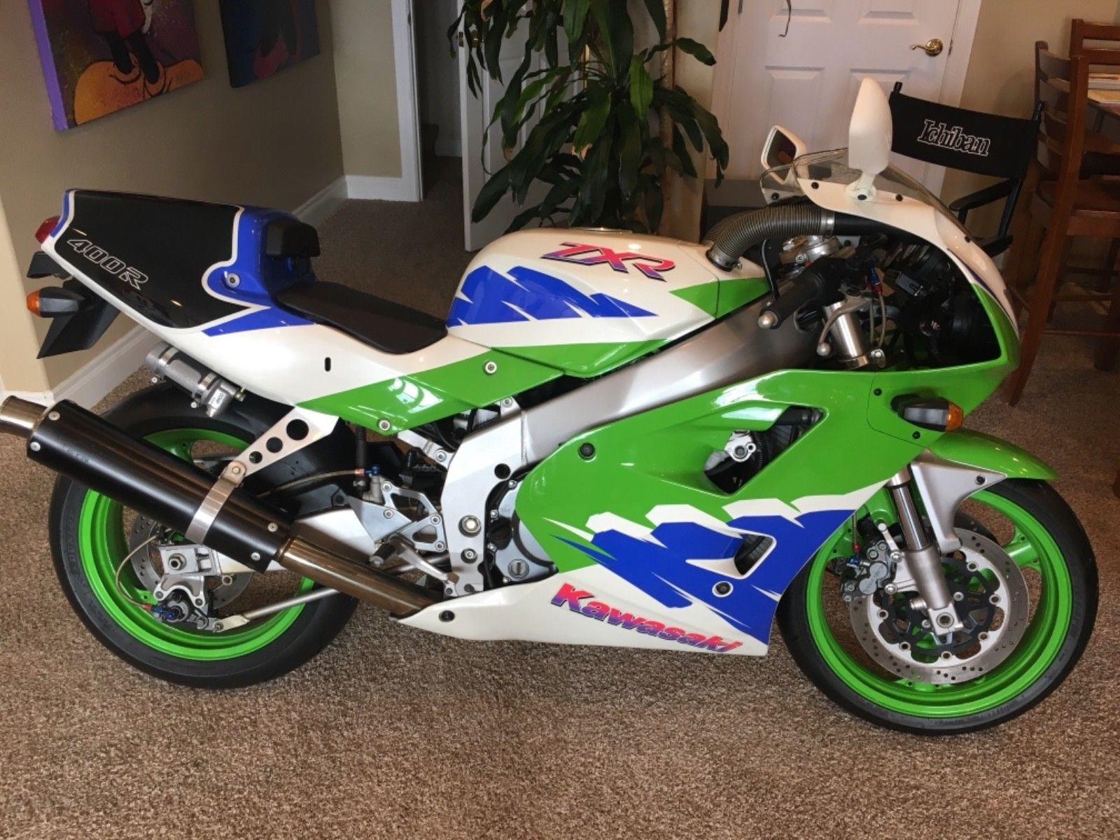 Green and Clean: 1993 Kawasaki ZXR400R - Rare SportBikesForSale