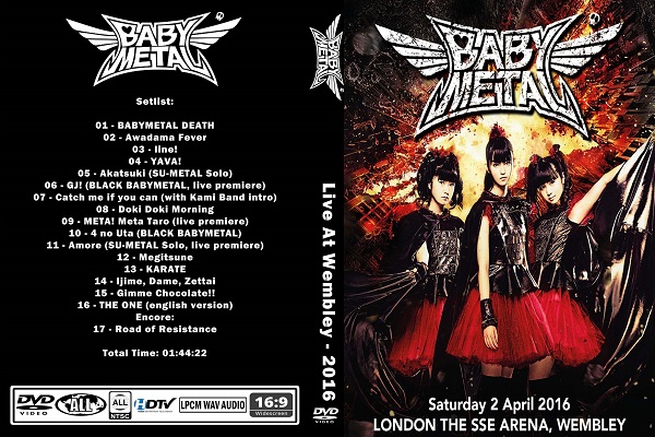 BabyMetal - Live At Wembley 2016 DVD