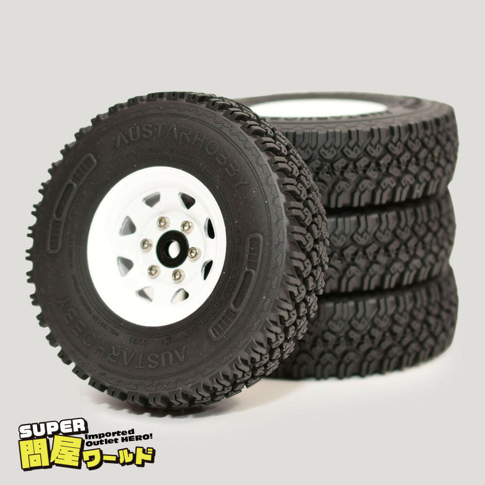 問屋ワールド】クローラーRC用1.55インチスチール製ビードロック