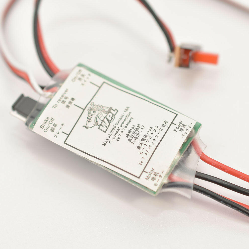 WPL JAPAN ブラシモーター用ESC（ドラッグブレーキ機能付き スロー