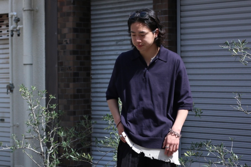 KAPTAIN SUNSHINE COTTON KNIT POLO SHIRT - Blog