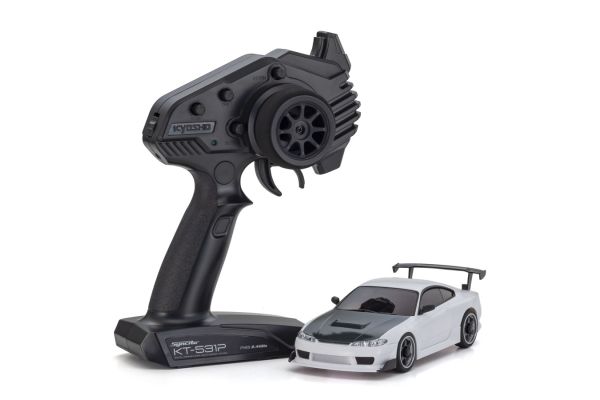 ミニッツAWD 日産 シルビア S15 equipped with GTウイング ホワイト