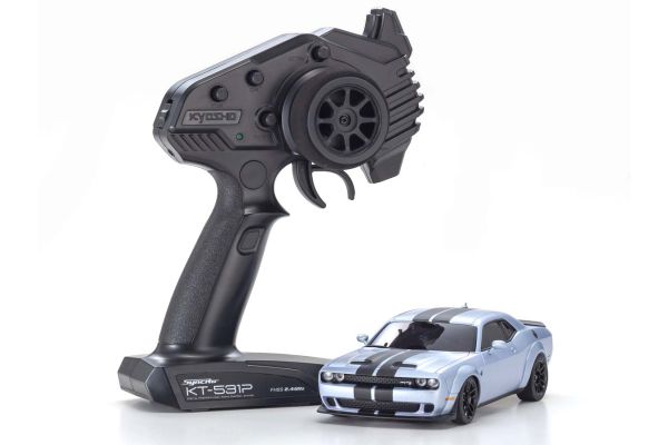 ミニッツAWD ダッジ チャレンジャー SRT ヘルキャット シルバー 32621S