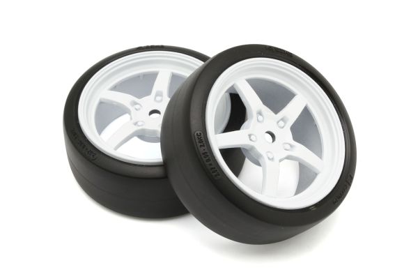 装着済ドリフトタイヤFZ02(5Sレーシング ホイル /ホワイト/2入
