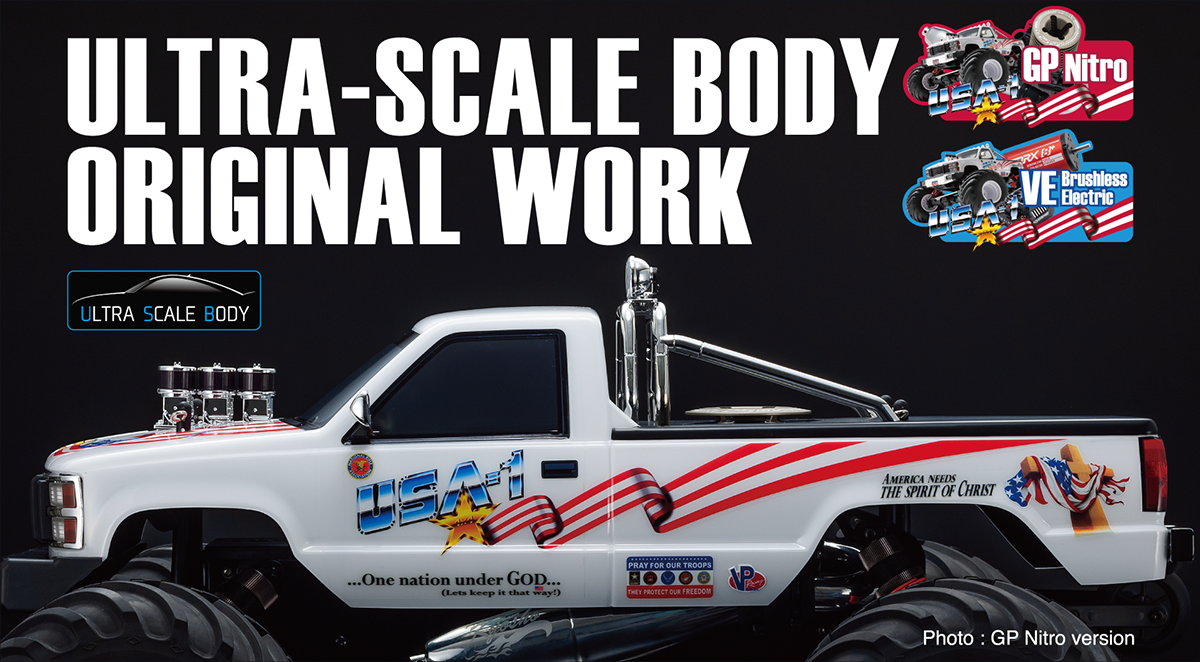 京商 モンスタートラック USA-1 GP Nitro/VE Brushless Electric | 京