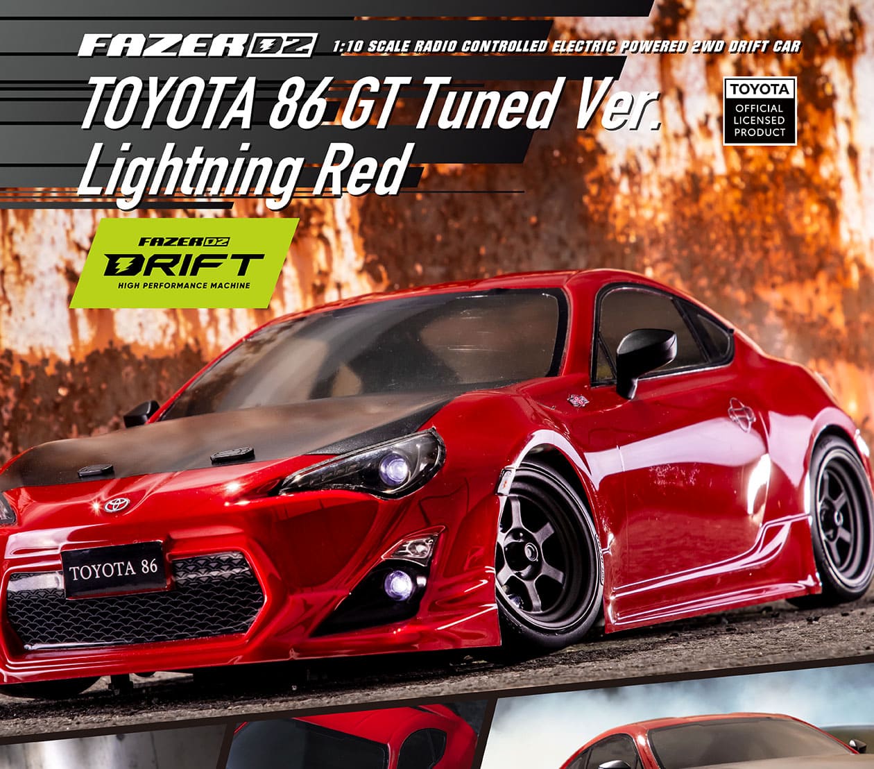 FAZER D2 トヨタ 86 GT チューンド バージョン ライトニングレッド