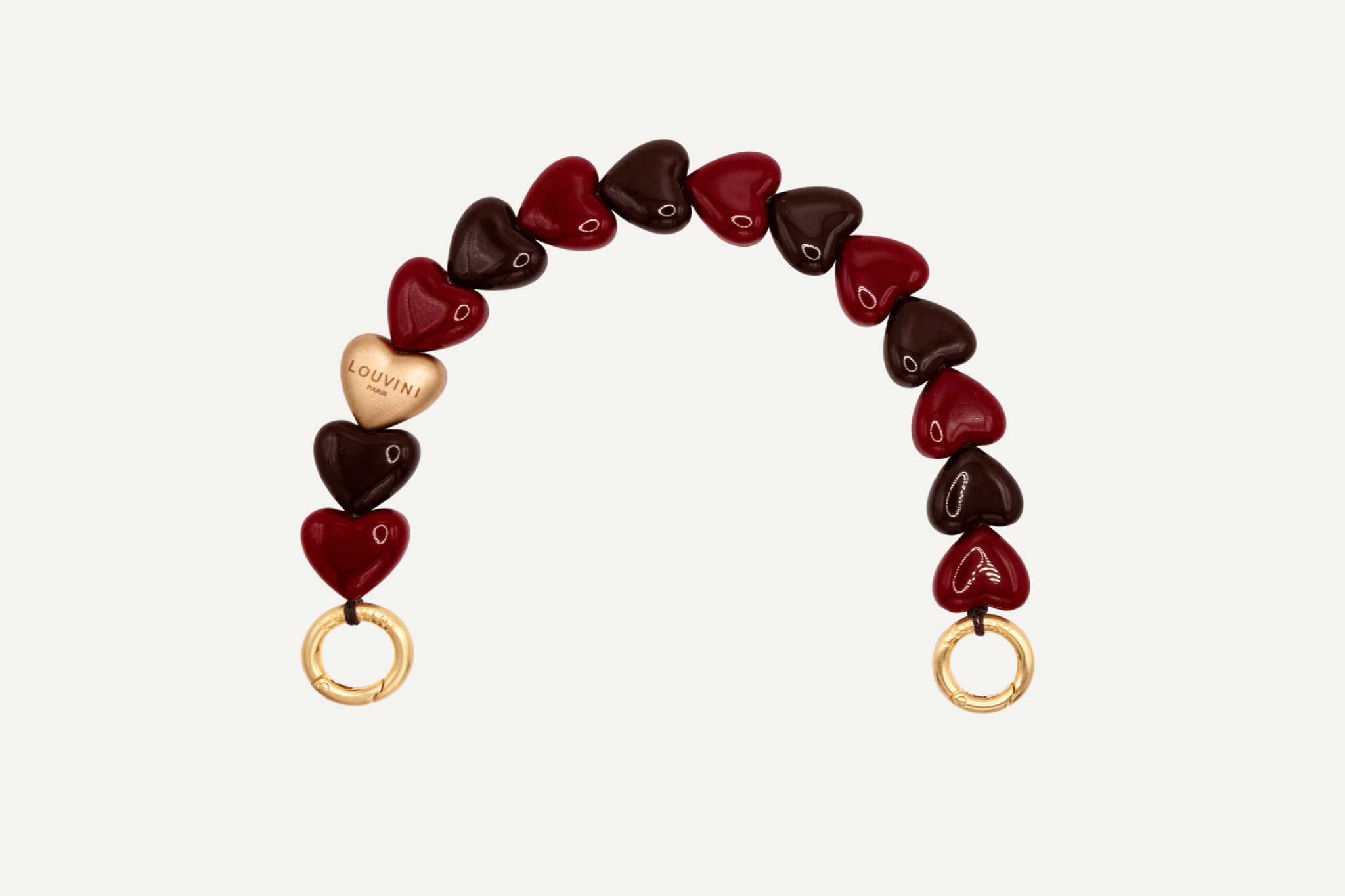 予約販売（3月上旬入荷予定）ハンドストラップ PETIT CUORE BURGUNDY