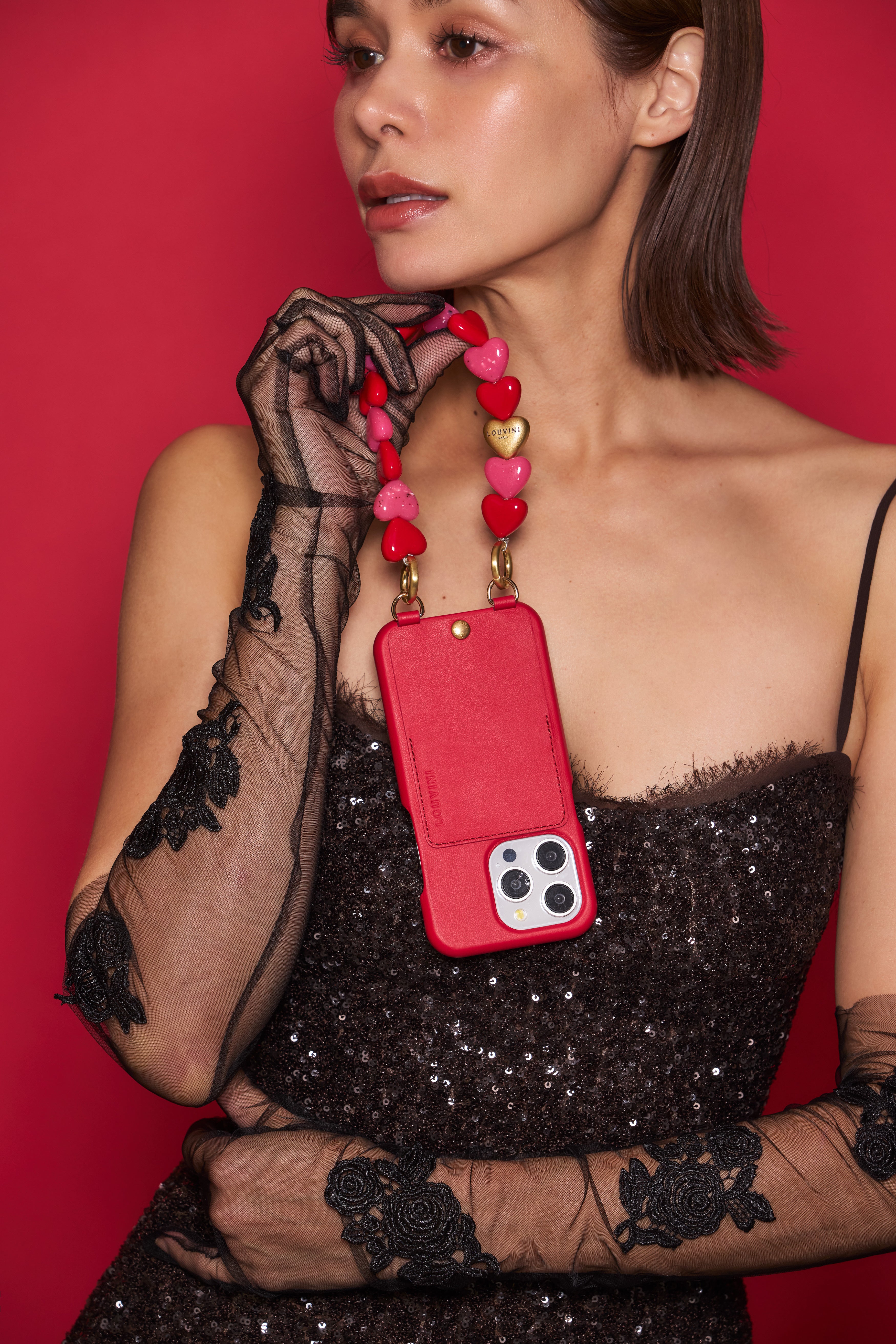 ハンドストラップ PETIT CUORE PINK-RED – R deco interiors