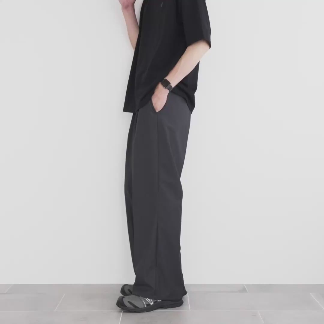 2Tuck Wide Slacks-gray-