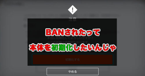 BANされたSwitchを初期化する方法 – もぐ淡々