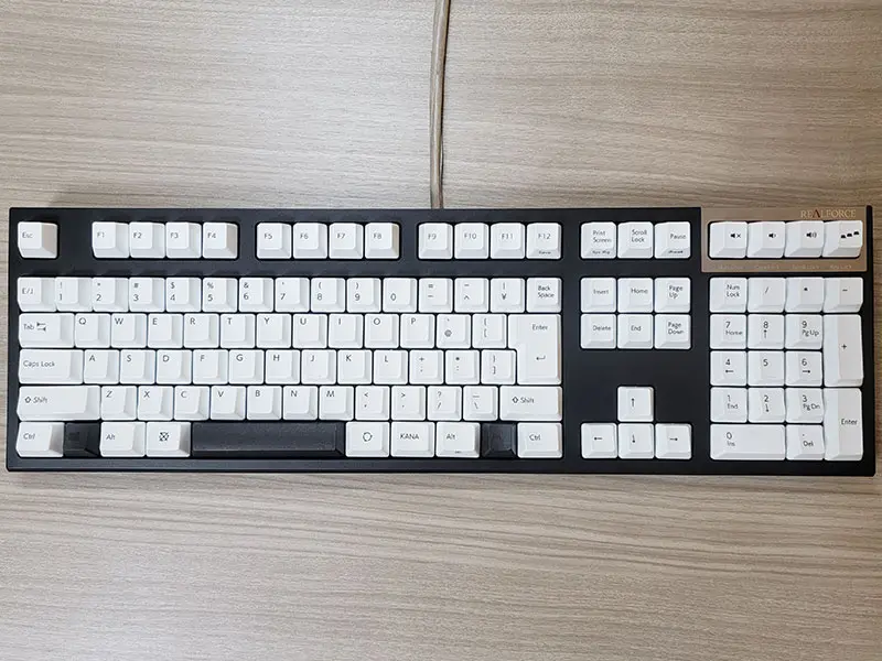 リアルフォース R3 カラーキーキャップセット レビュー｜R2で交換して