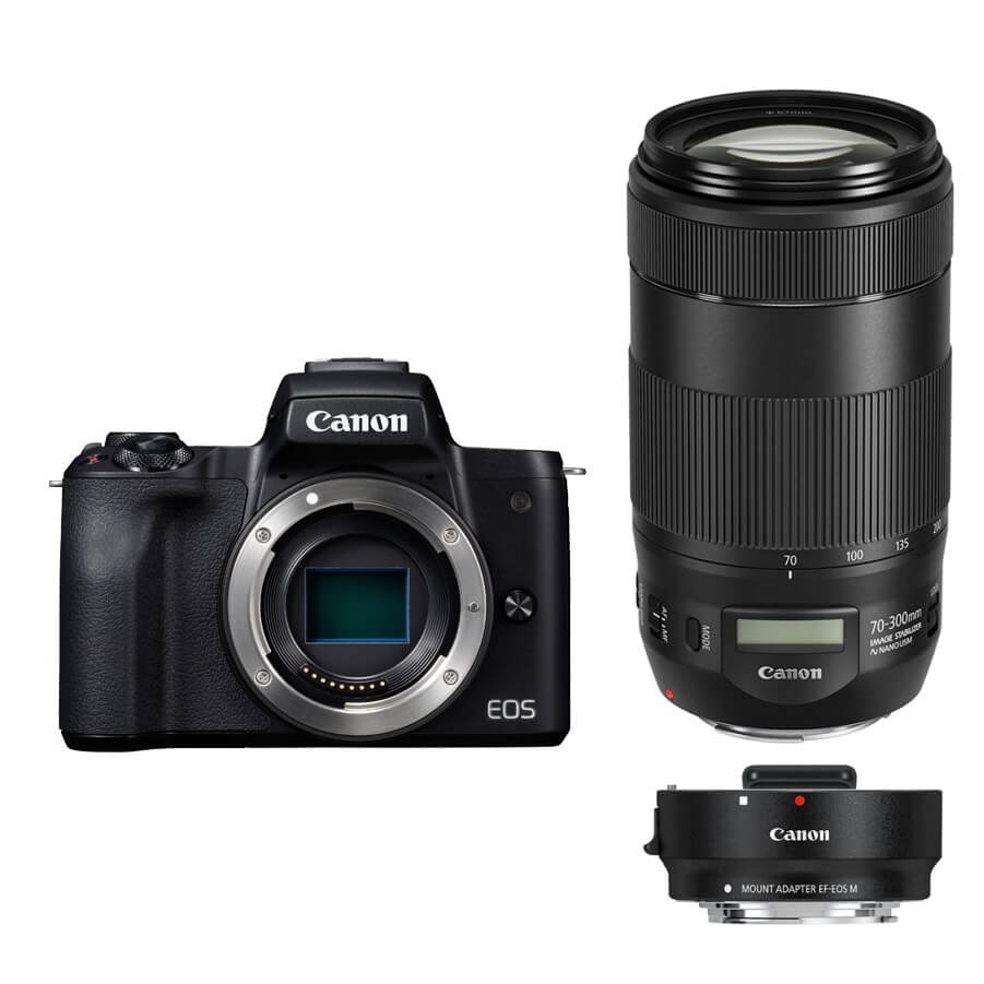 Canon（キヤノン）EOS Kiss M + EF70-300mm + マウントアダプター