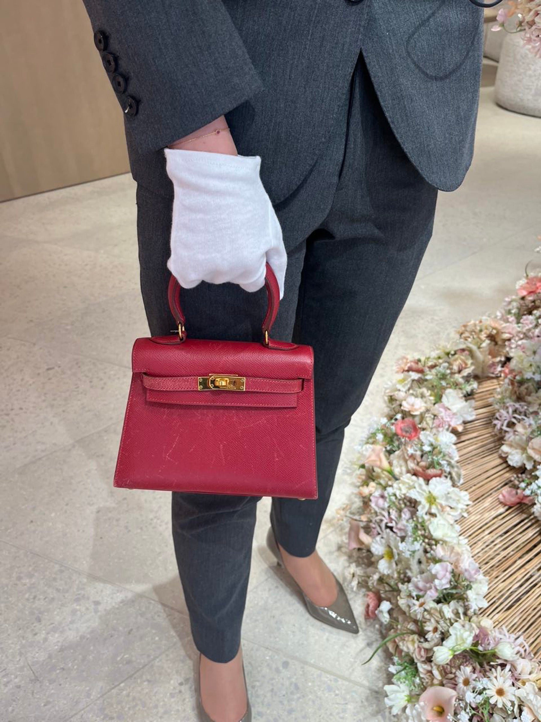 HERMÈS エルメス ヴィンテージ ミニケリー ルージュアッシュ – XIAOMA