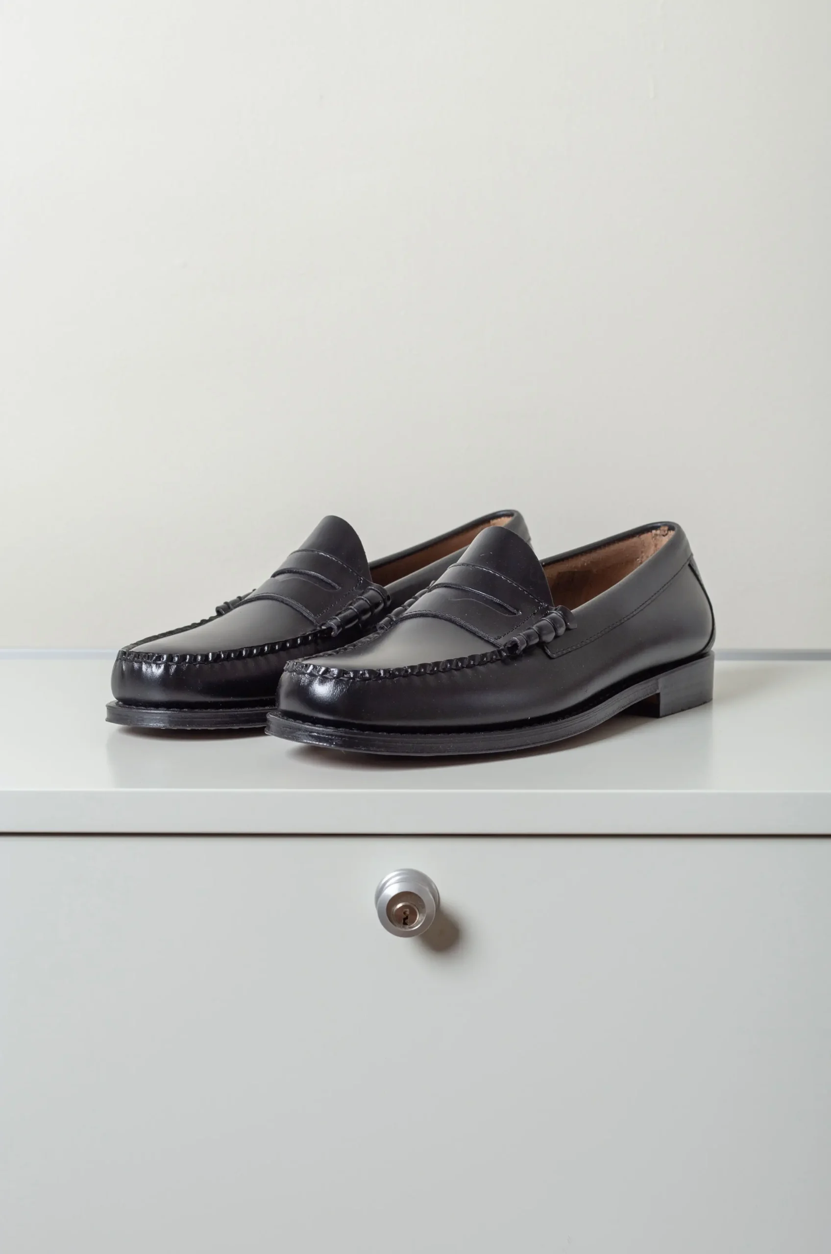 G.H.BASS Weejuns Larson Penny Loafers Black Leather