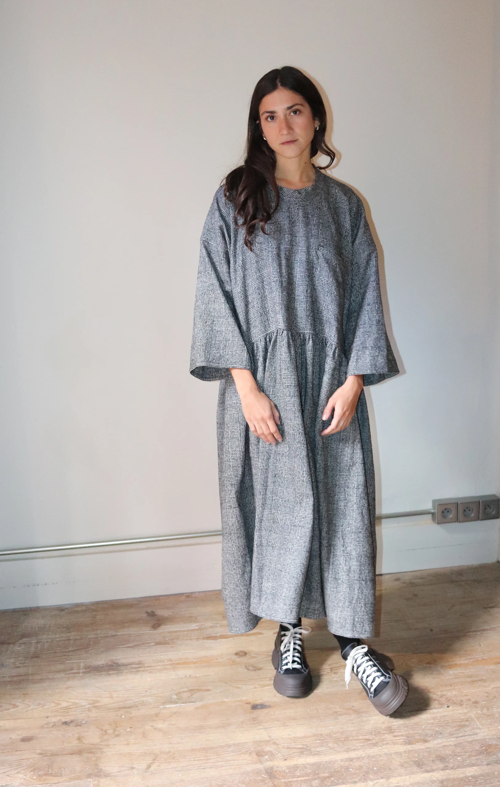 Sofie D'Hoore - DELOS Dress Mid Grey Pow - Rendez-Vous Store