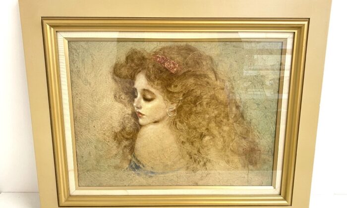 池田満寿夫 『青富士』 彫金パネル 23cm×23 cmの買取実績【錬金堂】