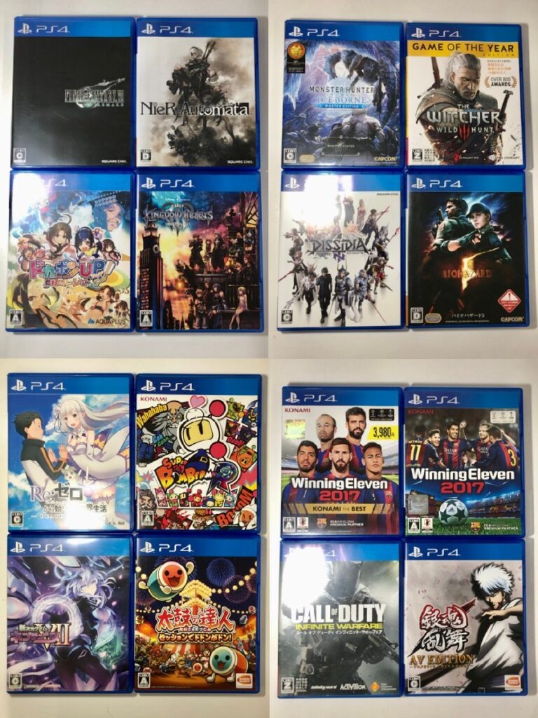 PS4 ソフト カセット まとめ 16本 ゲーム リゼロ バイオハザード5