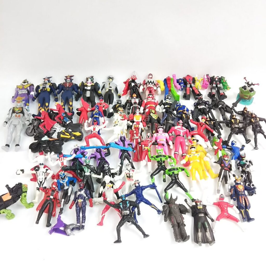 大量 戦隊ヒーローソフビいろいろまとめて フィギュア 戦隊シリーズの
