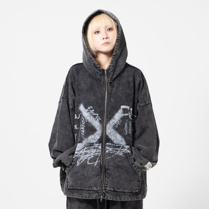 Reol DOODLE ZIP HOODIE - CC – Reol ONLINE SHOP