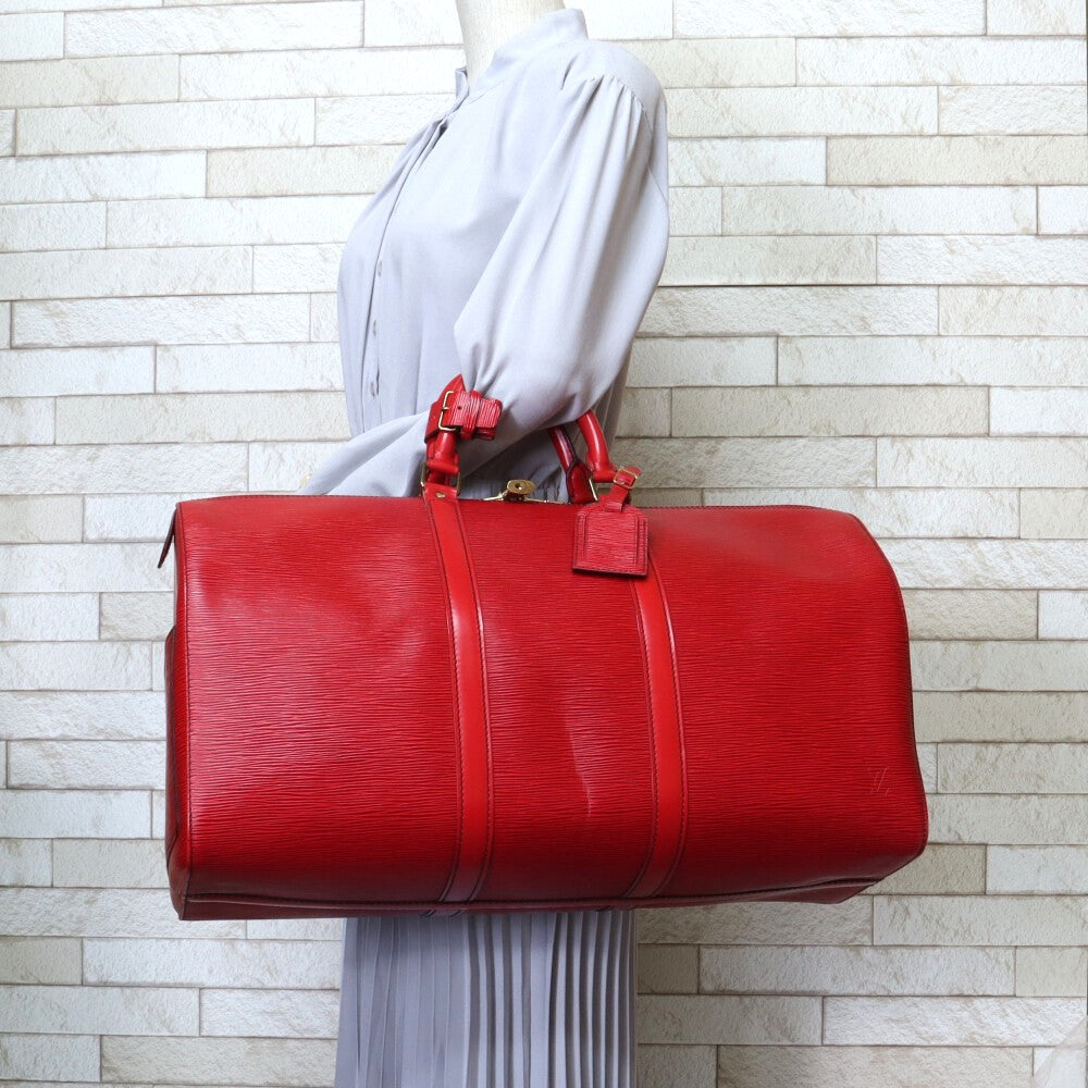 LOUIS VUITTON ルイヴィトン キーポル50 エピ ボストンバッグ