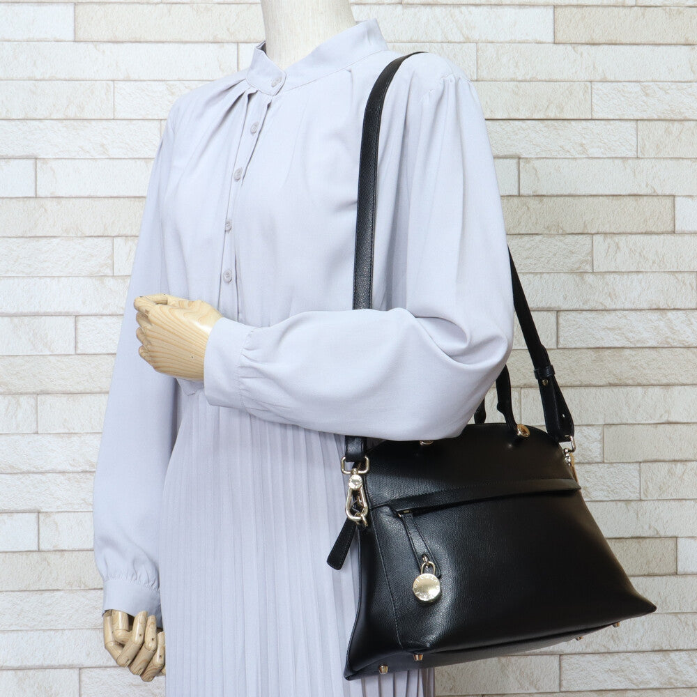 フルラ Furla M パイパー ショルダーバッグ レザー ブラック