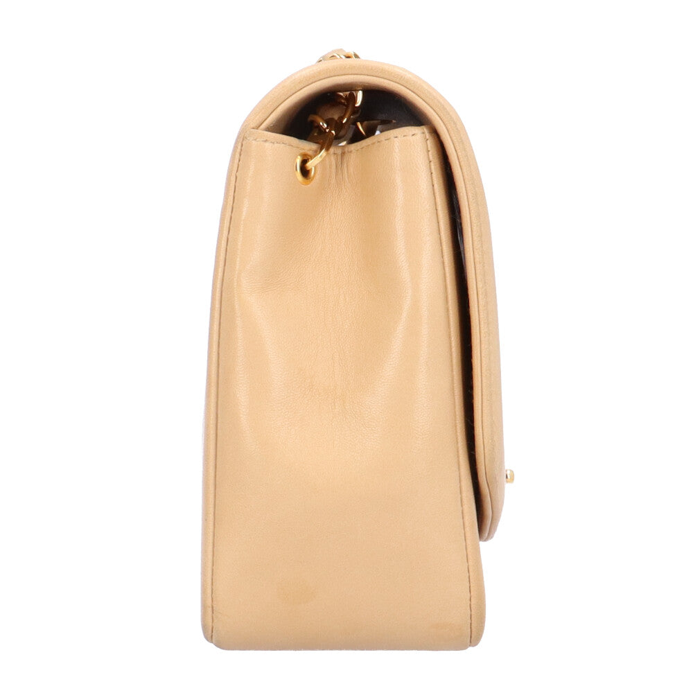 シャネル ダイアナ チェーン マトラッセ ショルダーバッグ レザー