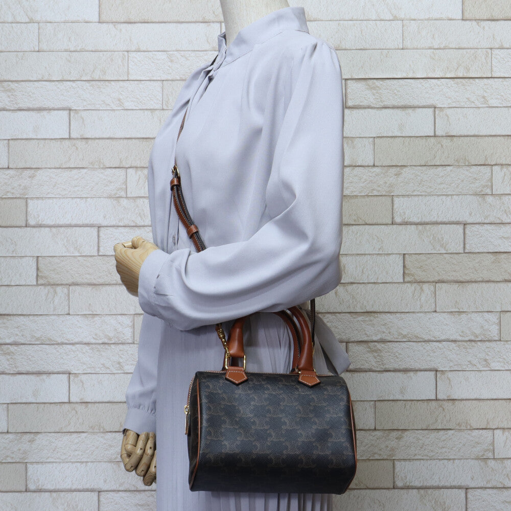 セリーヌ CELINE スモールボストン トリオンフキャンバス ショルダー