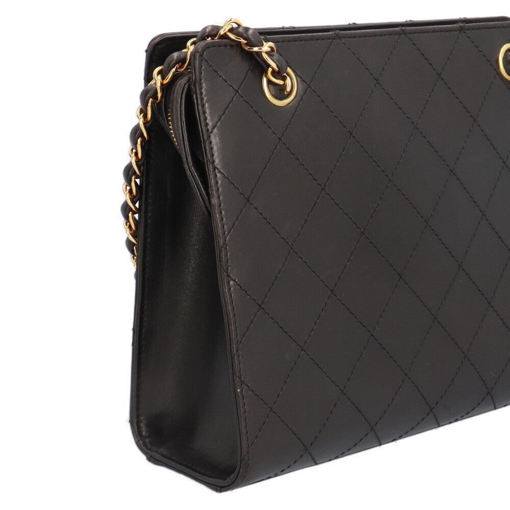 CHANEL シャネル マトラッセ ココマーク ショルダーバッグ ラムスキン