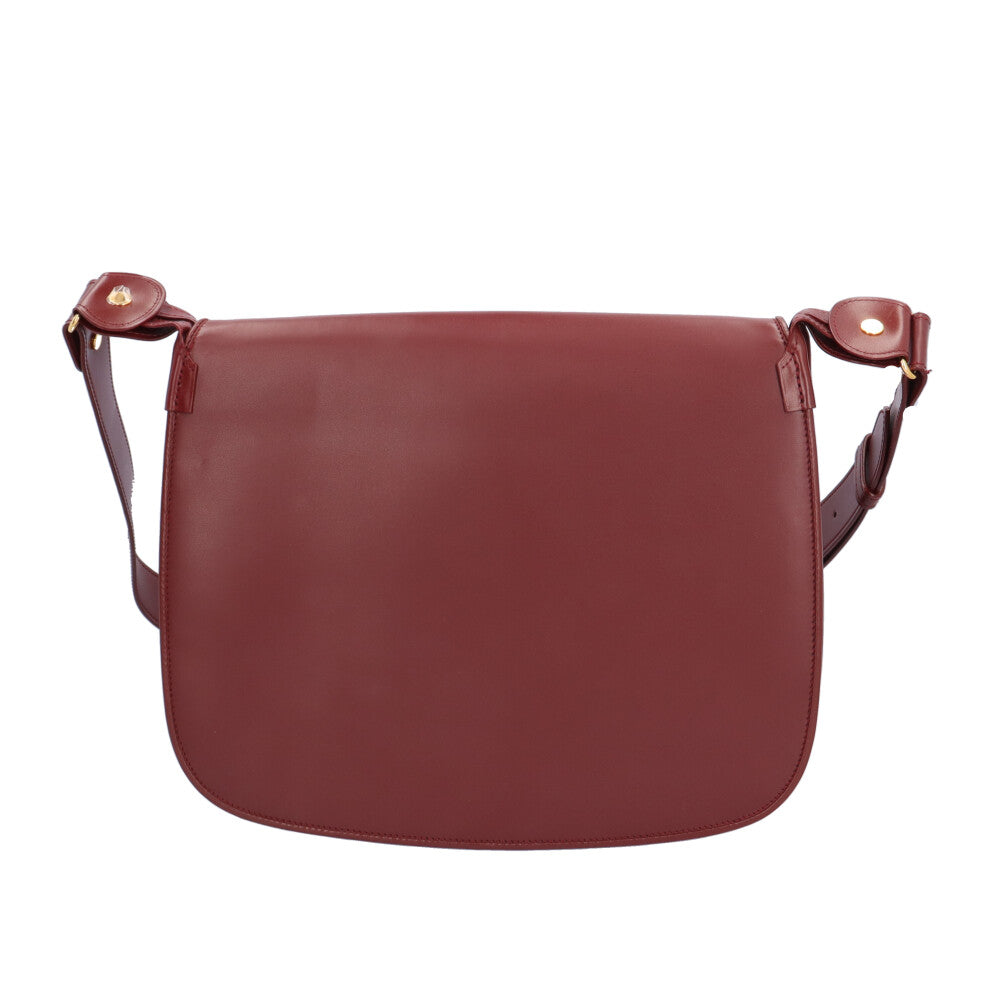 CARTIER カルティエ マストライン ショルダーバッグ レザー レッド