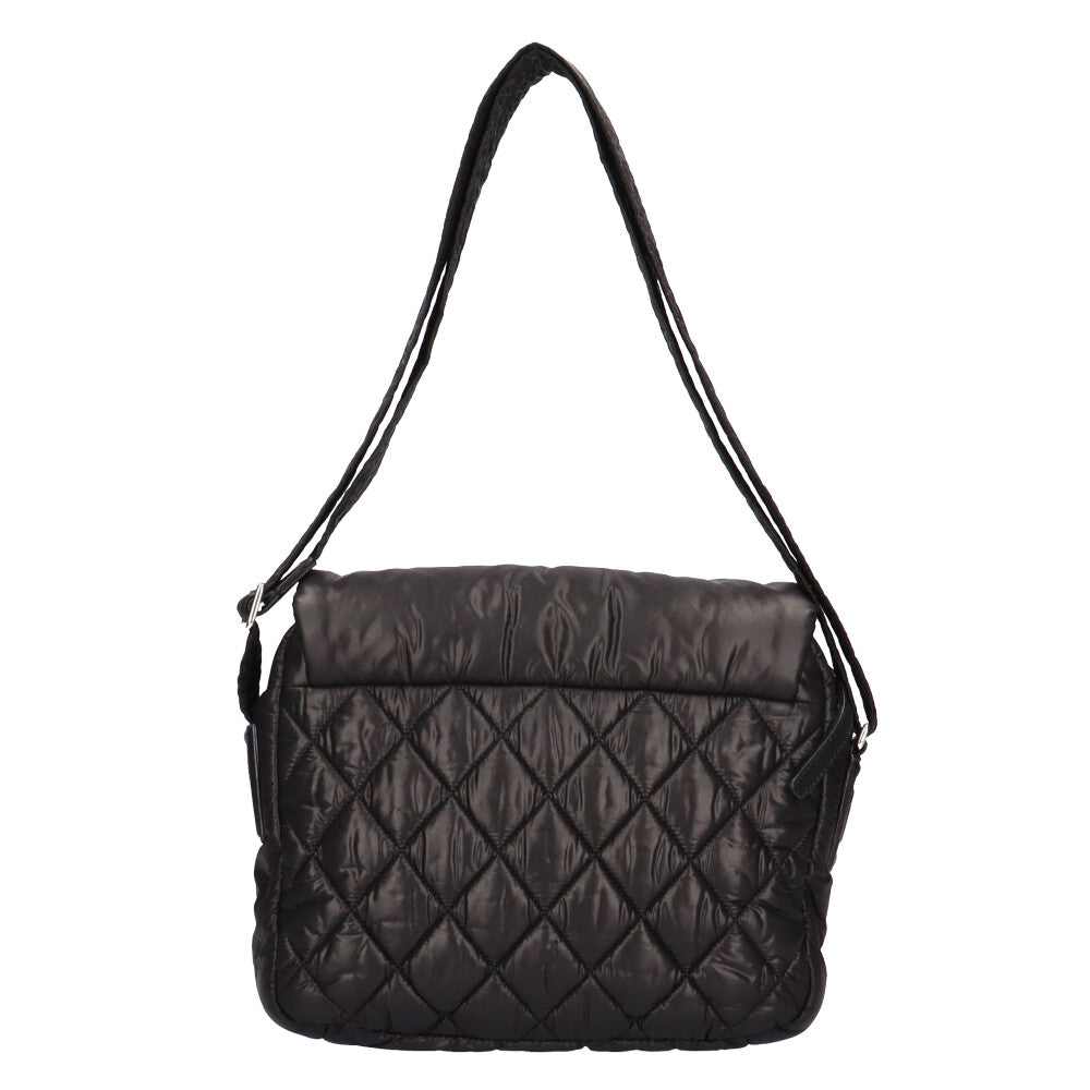 Chanel CHANEL Messenger Bag Coco Cocoon Shoulder Bag Nylon Black