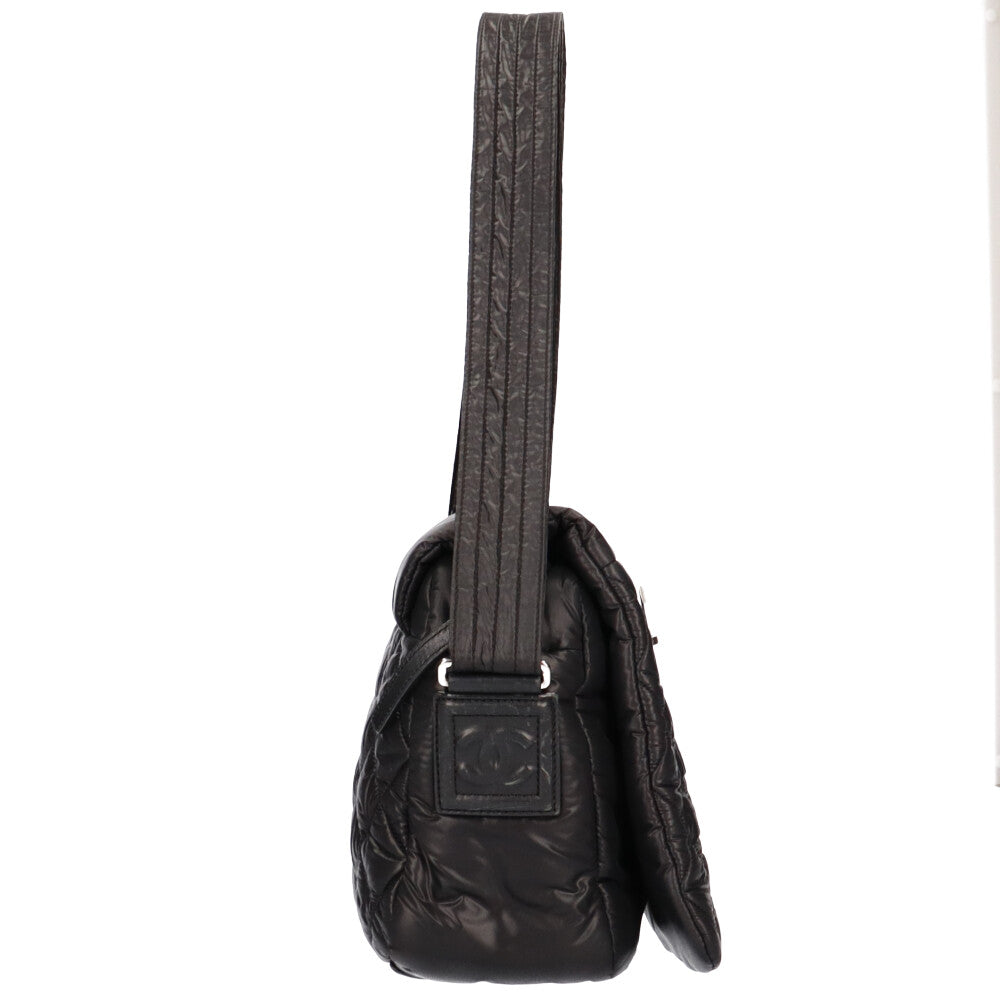 Chanel CHANEL Messenger Bag Coco Cocoon Shoulder Bag Nylon Black