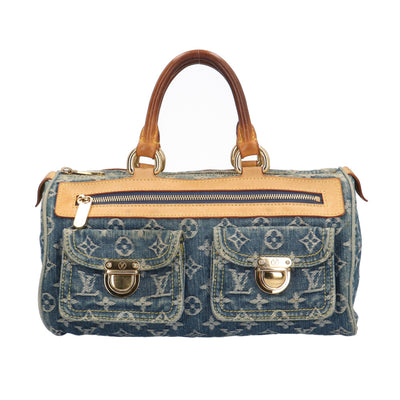LOUIS VUITTON Louis Vuitton Neo Speedy Monogram Denim Handbag
