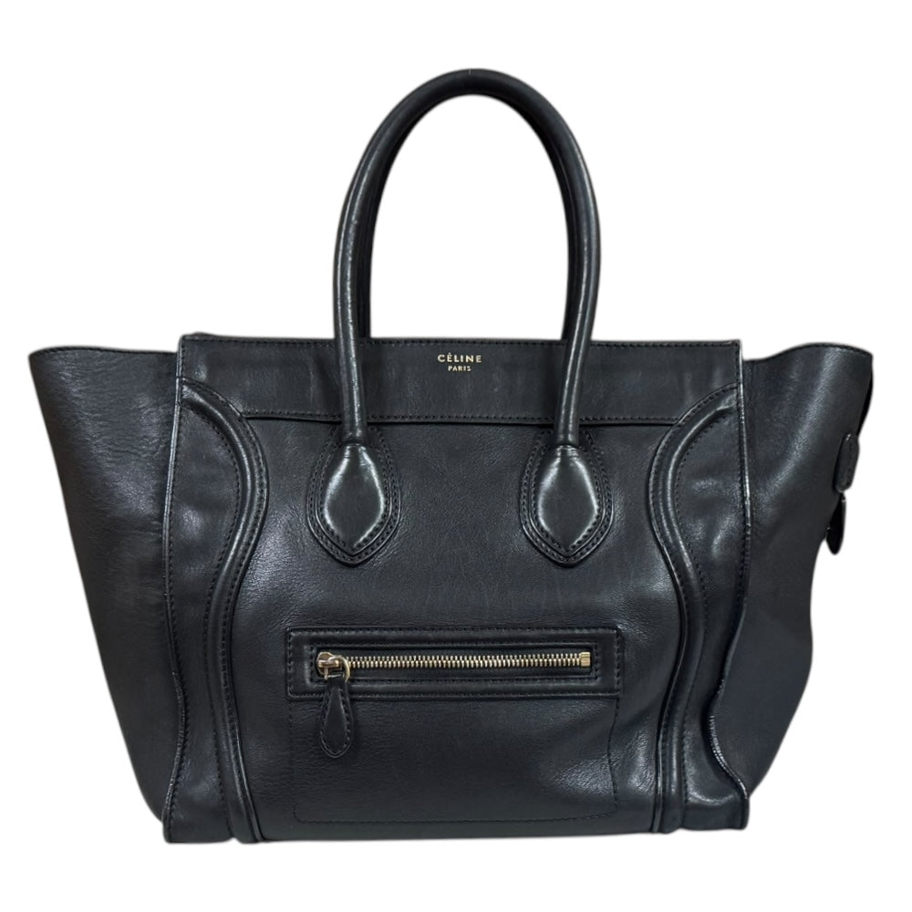 CELINE セリーヌ ラゲージ ミニショッパー ハンドバッグ レザー